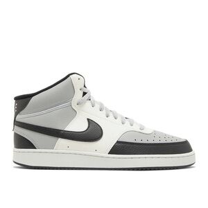 Nike Men's Gray and Black Mid-Top Sneakers